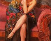 豪尔赫 阿珀利 : Manila shawl (Peacock)